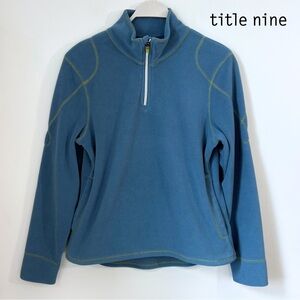 Title Nine Plush Fleece 1/4 Zip Pullover